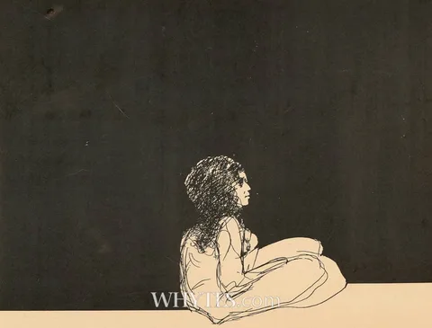 Charles Harper, MOON GIRL, 1971, lithograph; (artist's proof)