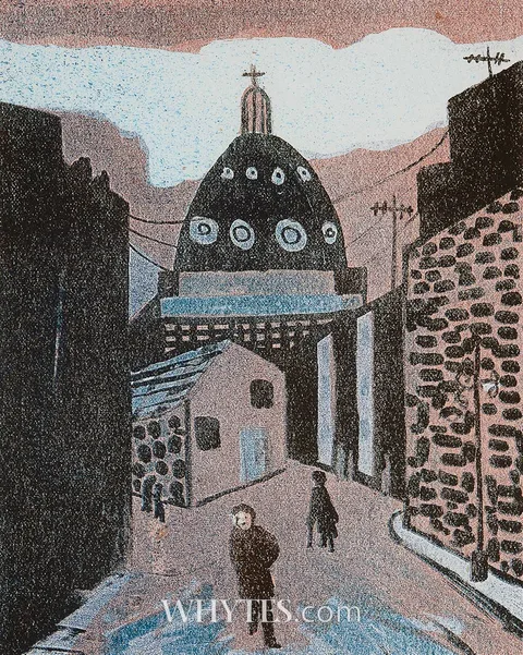 EVENING, RATHMINES by Chris Reid, 1981, print; (artist's proof), sold Mar 2026