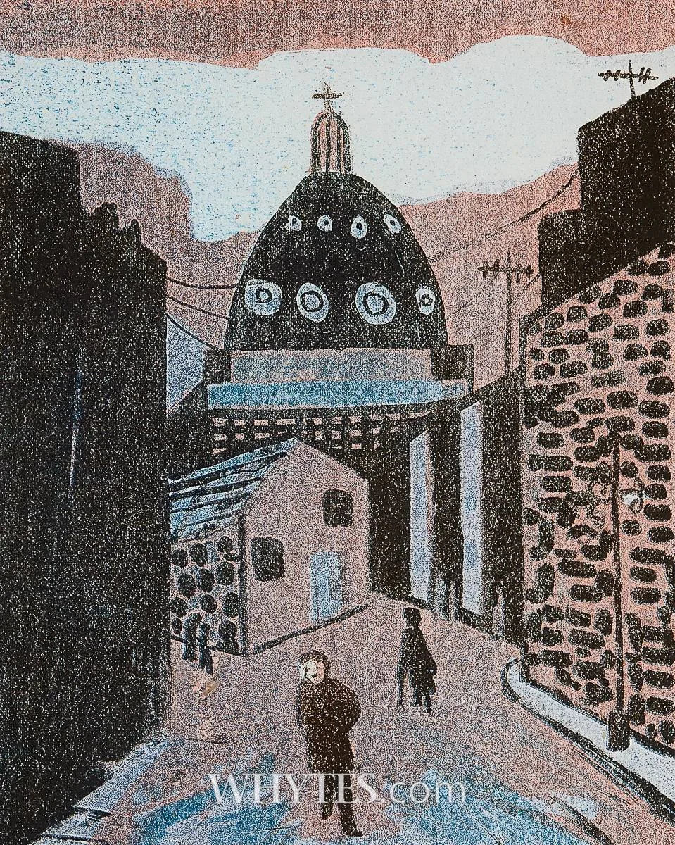 EVENING, RATHMINES by Chris Reid, 1981, print; (artist's proof), sold Mar 2026