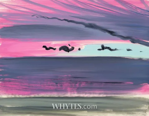 Anne Madden, EVENING SKY, 1974, acrylic on paper