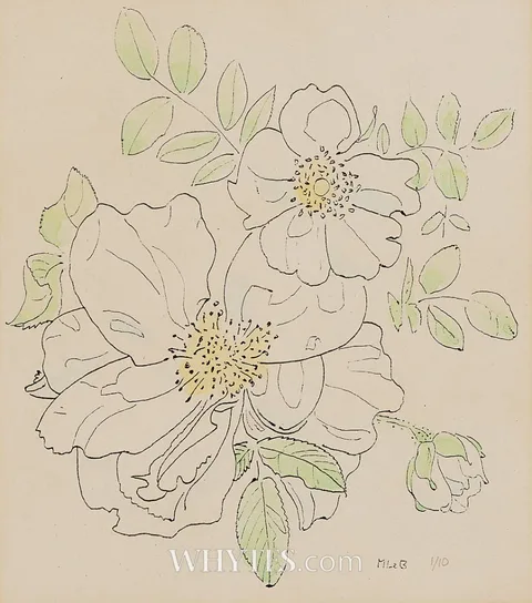 FLOWER COMPOSITION by Melanie Le Brocquy, print; (no. 1 from an edition of 10), offered Mar 2026