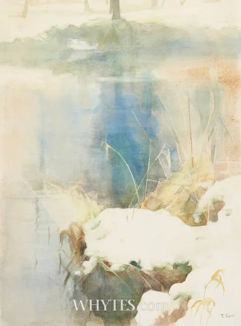 Tom Carr, WINTER, MELTING SNOW, 1987, watercolour