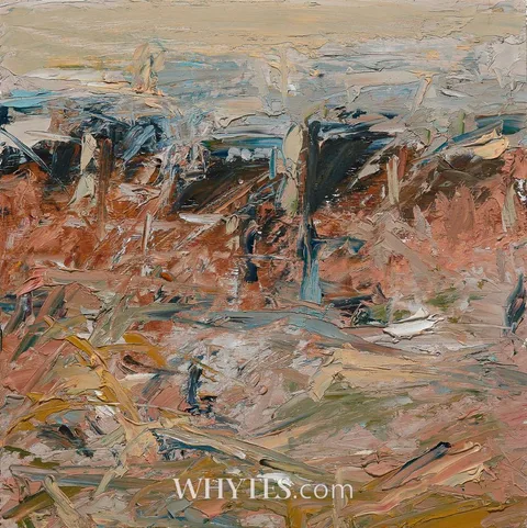 Mary Lohan, FOGGY MORNING, MOUNTJOY SQUARE, DUBLIN, oil on board