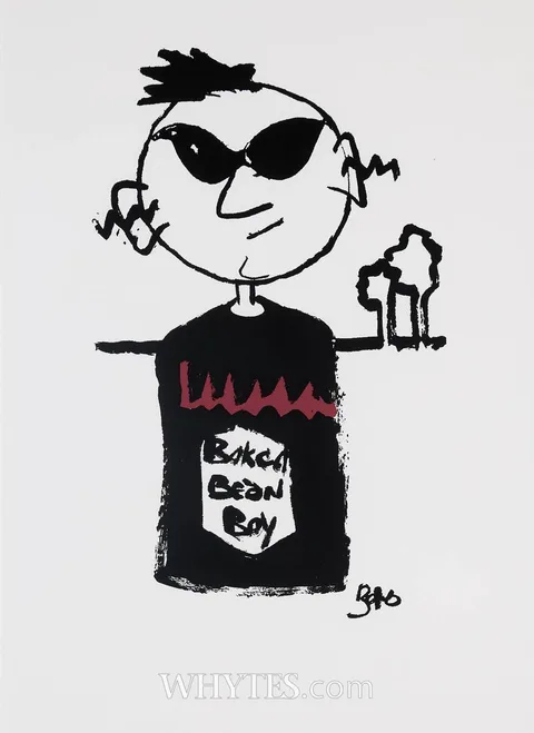 Paul Hewson, SELF PORTRAIT - BAKED BEAN BOY, screenprint on Fabriano paper