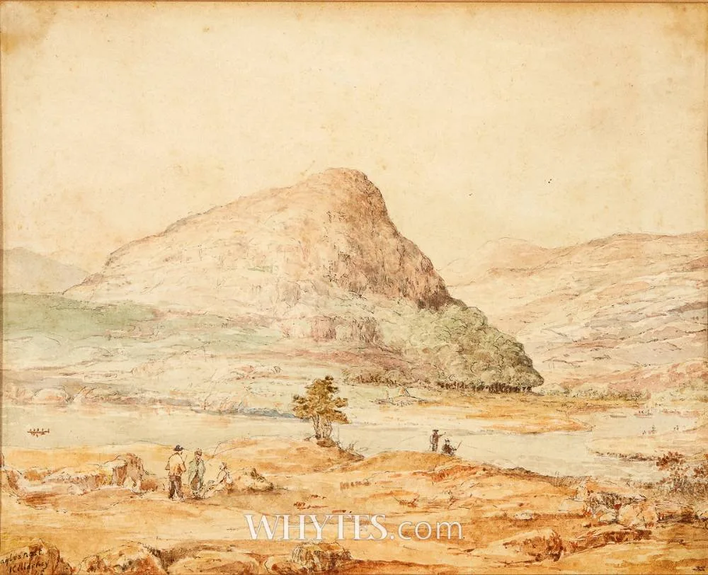 James William Edward Doyle, EAGLES NEST, KILLARNEY, 1845, watercolour and pencil