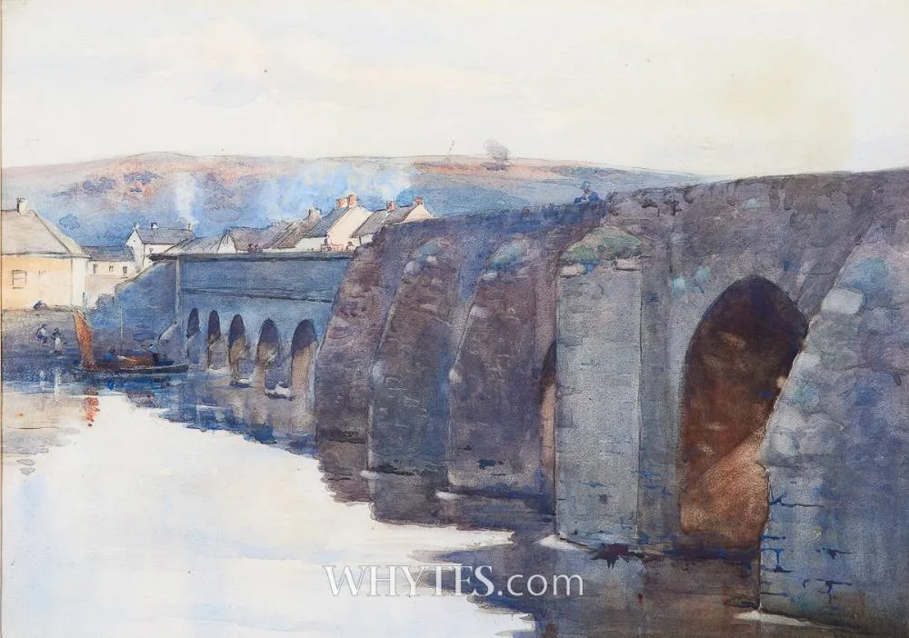 O'BRIEN'S BRIDGE, LIMERICK by Patrick William Adam, 1899, watercolour, offered Mar 2026