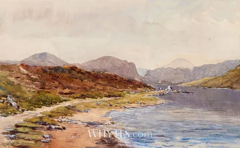 LOUGH FEE, COUNTY GALWAY by Maurice Canning Wilks, watercolour, sold Mar 2026
