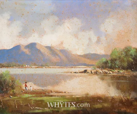 ON THE ROAD TO ACHILL, NEAR MULRANNY, COUNTY MAYO by George K. Gillespie, oil on canvas, offered Mar 2026