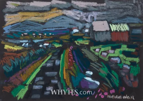 Michael O'Neill, RURAL SCENE, pastel