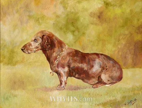 Captain J. D. Guille, HOUND, oil on board