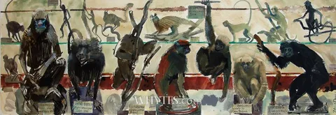 John Short, GIBBONS, 2015, watercolour