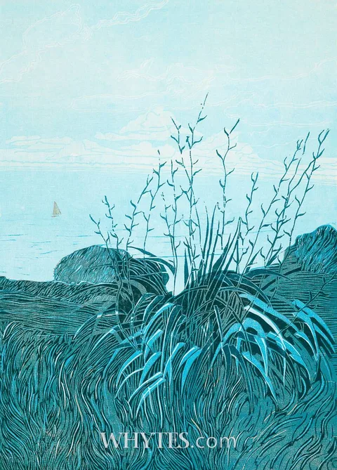 BARBARY COAST, HOWTH by Jennifer Lane, linocut in colours; (no. 18 from an edition of 50), sold Mar 2026