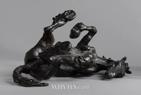 Siobháin Bulfin, ROLLING IRISH COB, bronze; (artist's copy)