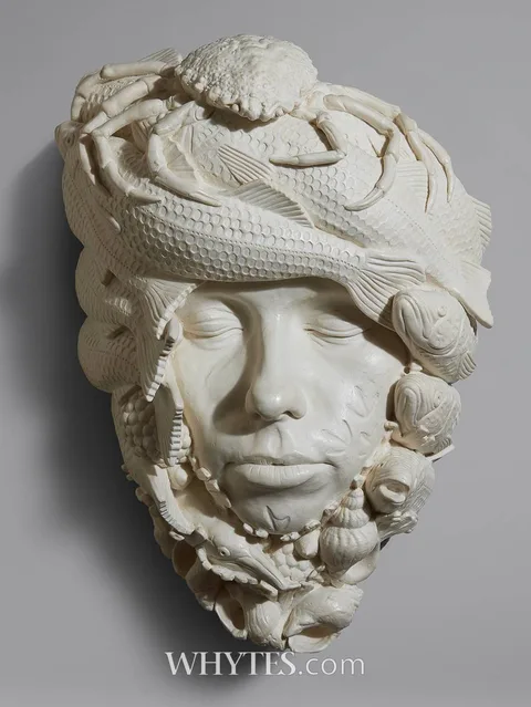 Rory Breslin, THE APRIL MARINE MASK [CLEW BAY MARINE SERIES], porcelain; (no. 1 from an edition of 3)