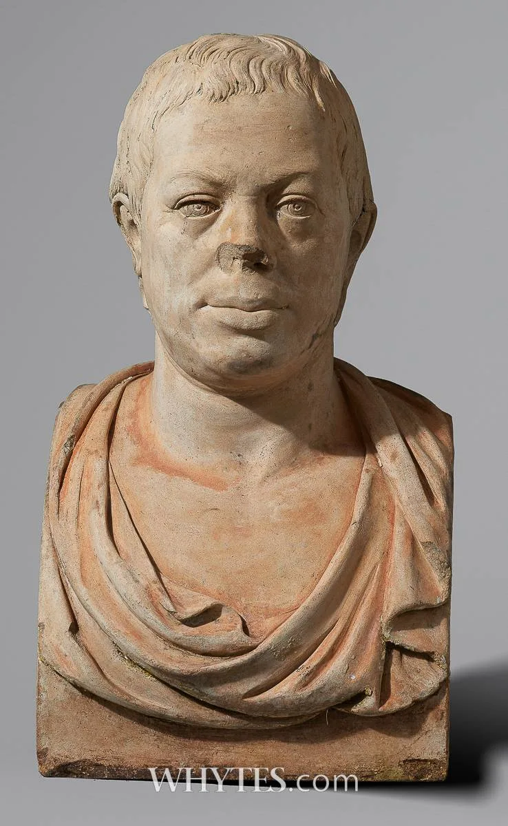 Joseph Panzetta, A BUST OF JAMES BARRY, 1818, Coade stone; (Lithodipyra); (from an edition of 4)