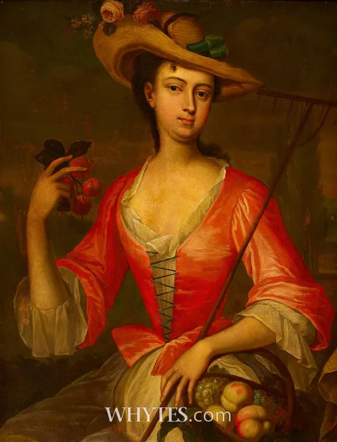 Charles Jervas, PORTRAIT OF A LADY AS POMONA, oil on canvas