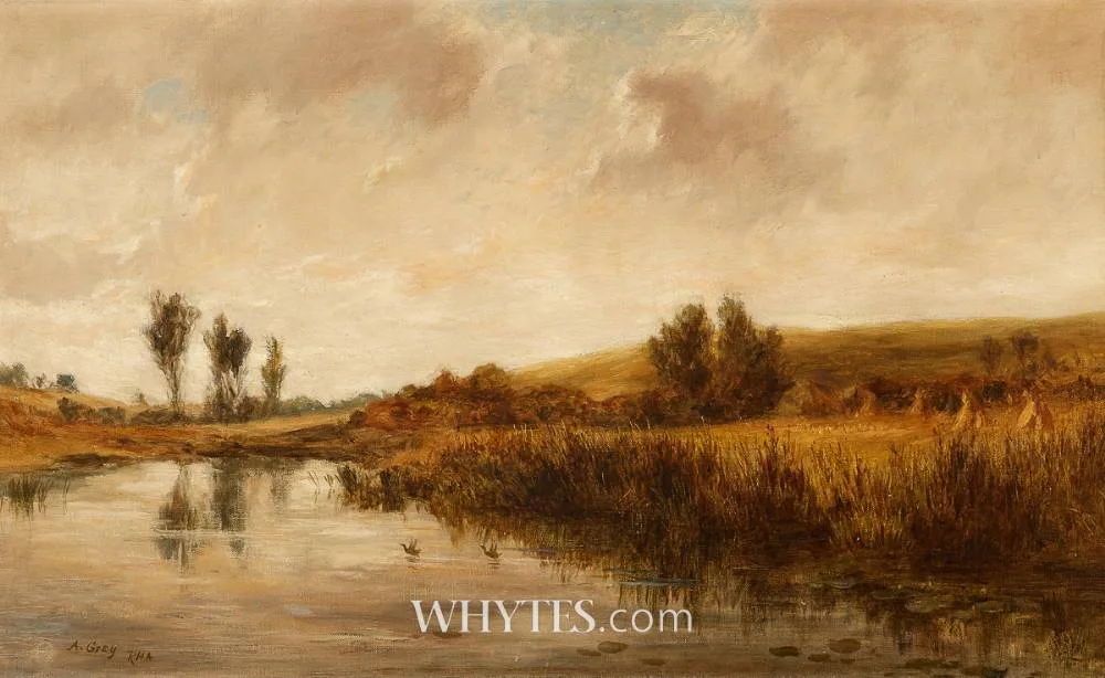 TRANQUILITY by Alfred Grey, 1899, oil on canvas, sold Mar 2026
