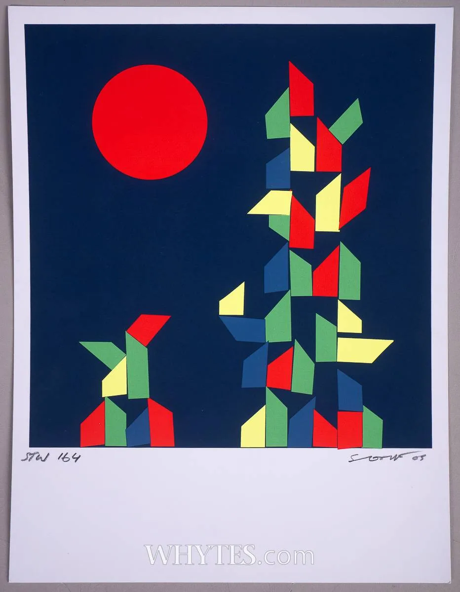CHRISTMAS GREETING CARD by Patrick Scott, 2005, colour print; (edition no. 191), sold Dec 2025