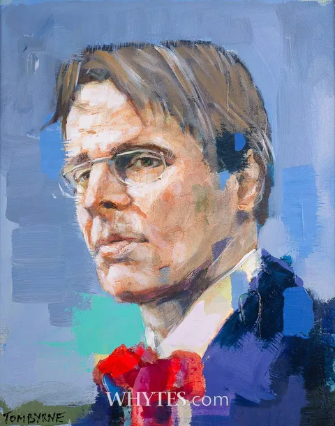 Tom Byrne, PORTRAIT OF W. B. YEATS, oil on canvas