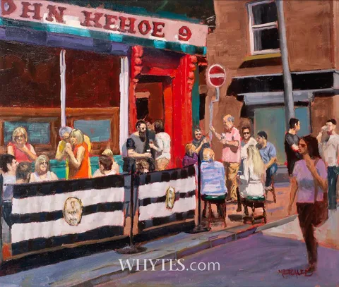Peter 'Metcalfe' O'Connor, SUMMER RECESS AT KEHOE'S, DUBLIN, 2025, oil on canvas