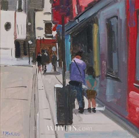 John Morris, TEMPLE BAR, DUBLIN, 2006, oil on board