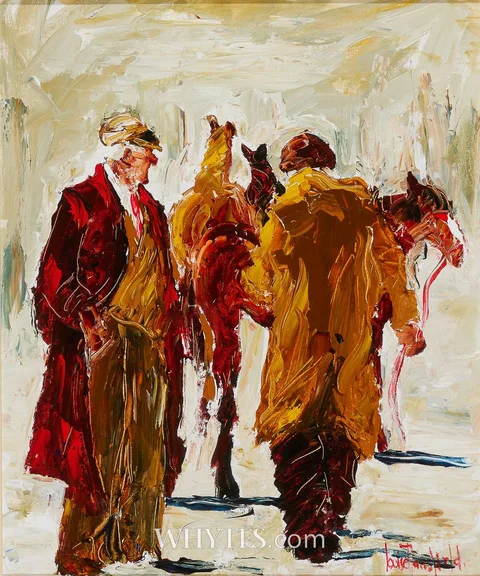 Louise Mansfield, MORNING MARKET, SMITHFIELD, DUBLIN, oil on board