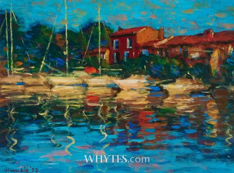 John Mackie, SAILBOATS, 1992, acrylic on board
