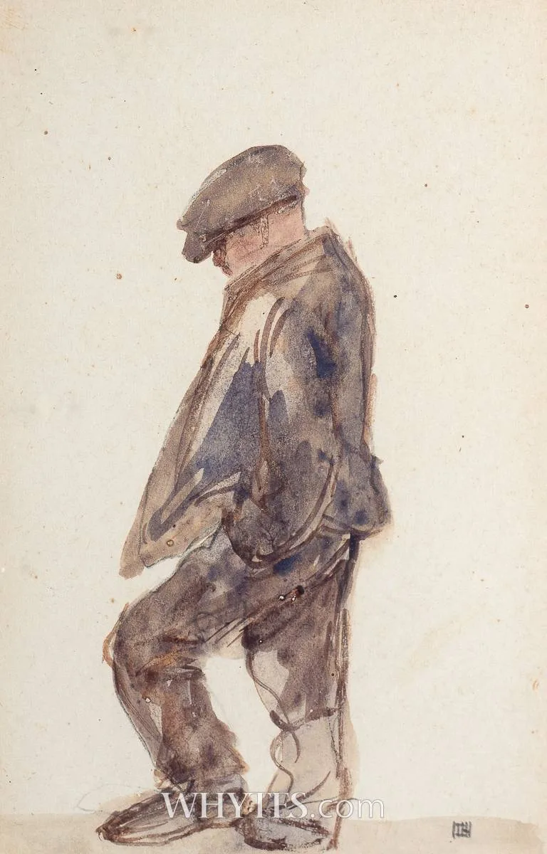 DUBLINERS by Michael Healy, watercolour, sold Dec 2025