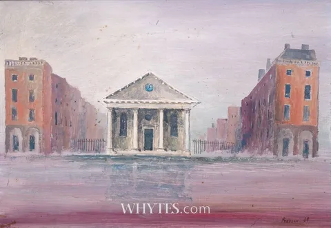 Peter Pearson, ST. PAULS CHURCH, COVENT GARDEN, BY INIGO JONES, 1988, oil on board
