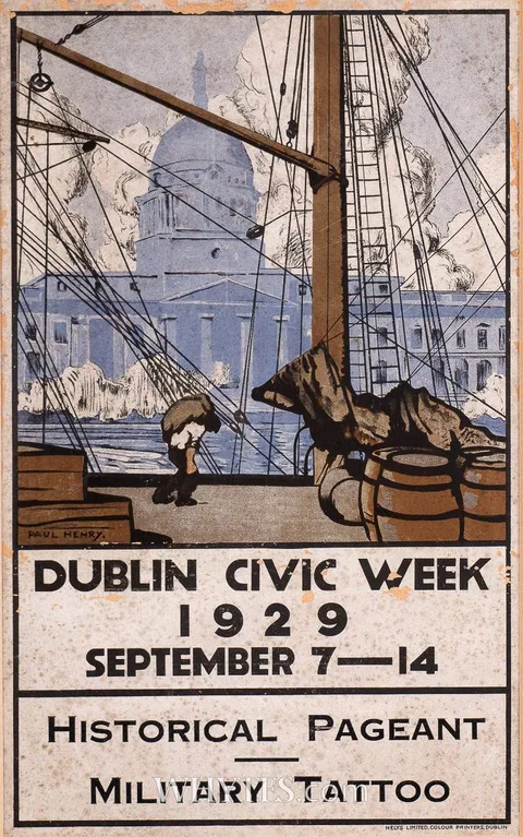 Paul Henry, DUBLIN CIVIC WEEK, 1929, SEPTEMBER 7-14, print
