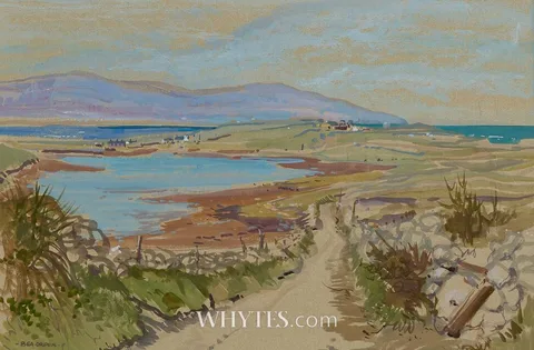Bea Orpen, WEST OF IRELAND LANDSCAPE, watercolour