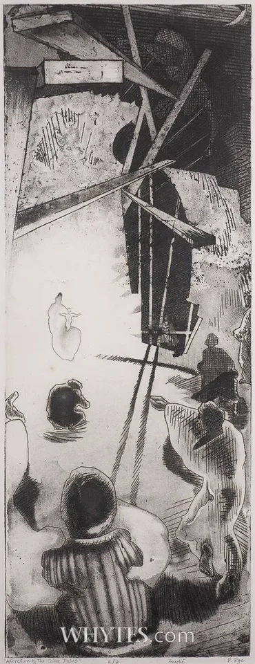 Patrick Pye, ADORATION OF THE CHILD JESUS, etching; (artist's proof, edition of 25)