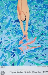 David Hockney, 1972 OLYMPIC GAMES MUNICH OFFICIAL POSTER
