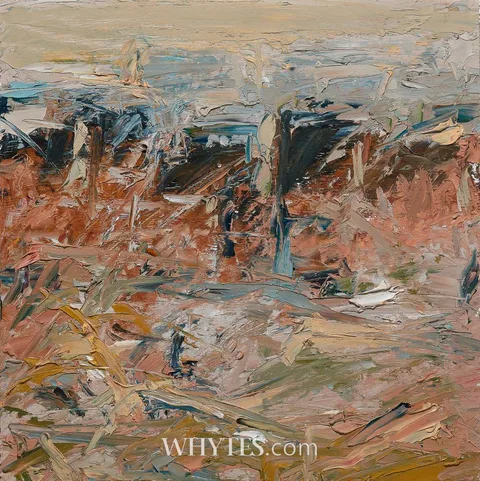 Mary Lohan, FOGGY MORNING, MOUNTJOY SQUARE, DUBLIN, oil on board
