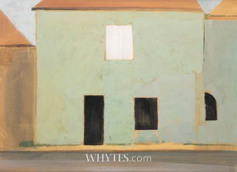 Joe Dunne, FACADE IN A FRENCH VILLAGE, 2007, watercolour and tempera on paper