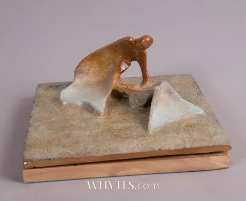 Joseph Sloan, LOVERS SERIES I, 2025, bronze; (artist's proof, no. 3 from an edition of 3)