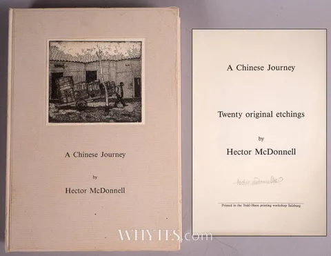 Hector McDonnell, A CHINESE JOURNEY, 1986, limited edition book; (no. 22 from an edition of 22) with a complete set of original etchings (20)