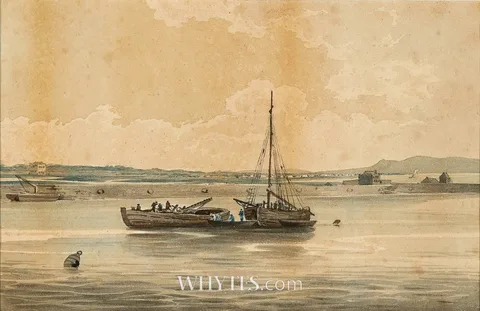 Francis Danby, VIEW ON THE LIFFEY, watercolour