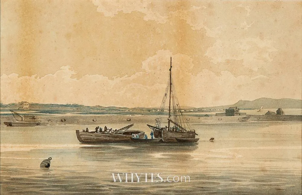 VIEW ON THE LIFFEY by Francis Danby, watercolour, offered Dec 2025