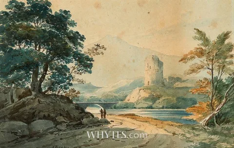 Francis Danby, VIEW IN COUNTY WEXFORD, watercolour