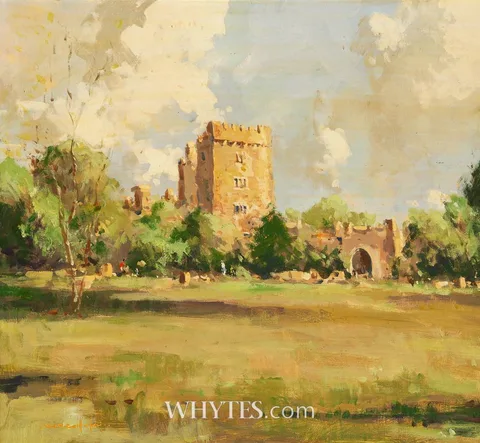 BLARNEY CASTLE, COUNTY CORK by George K. Gillespie, oil on canvas, offered Dec 2025