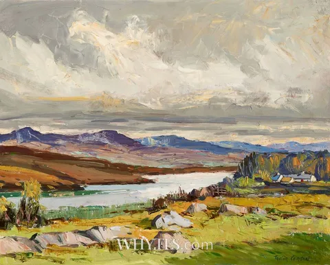 Robert Taylor Carson, GLENLOUGH, COUNTY DONEGAL, oil on canvas