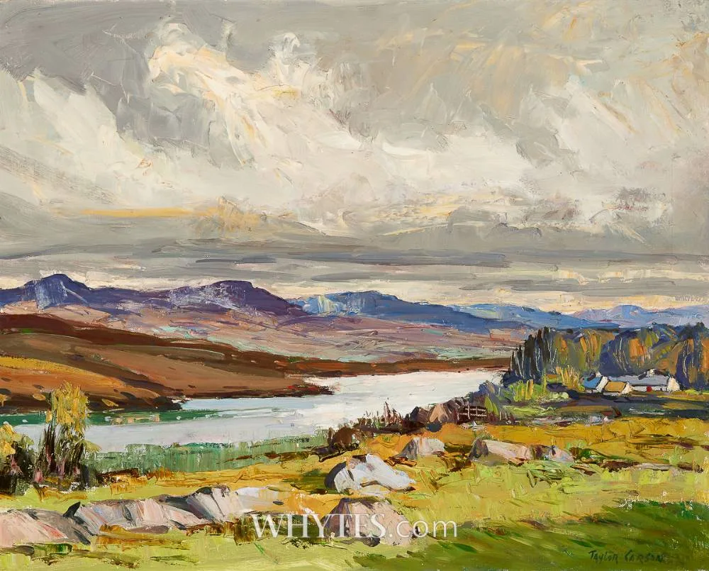 GLENLOUGH, COUNTY DONEGAL by Robert Taylor Carson, oil on canvas, offered Dec 2025