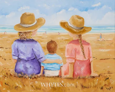 Susan Stairs, A DAY OUT, 2008, oil on canvas board