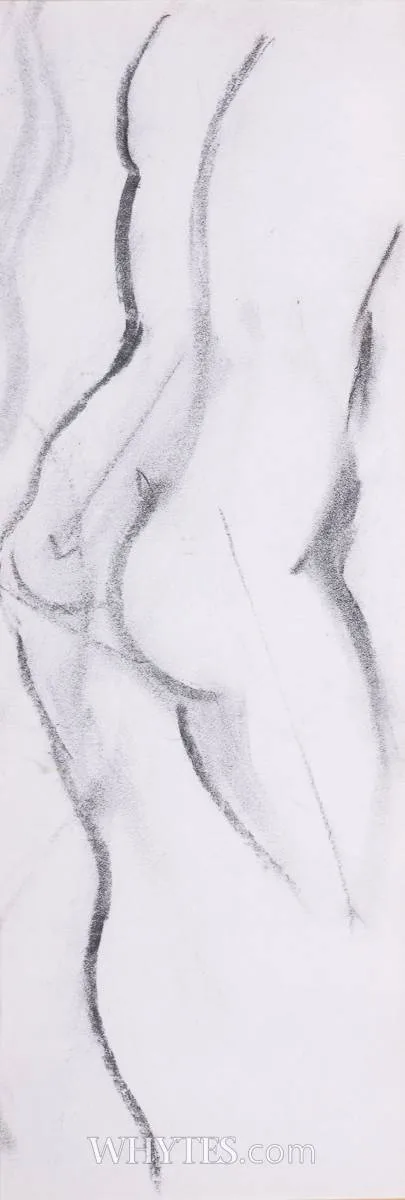 NUDE STUDY by Desmond Carrick, pencil, offered Dec 2025