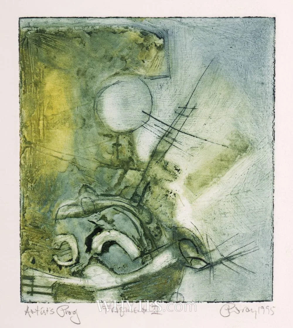 FRAGMENT II by Peter Wray, 1995, etching; (artist's proof), offered Dec 2025