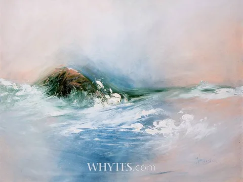 Niall Bracken, WHITE WATER, oil on canvas