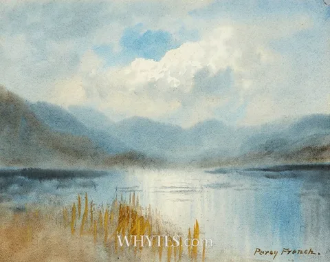 MORNING LIGHT, CONNEMARA by William Percy French, watercolour, sold Dec 2025