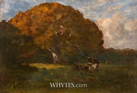 Nathaniel Hone, THE OAK TREE IN THE PARK (MALAHIDE), oil on canvas