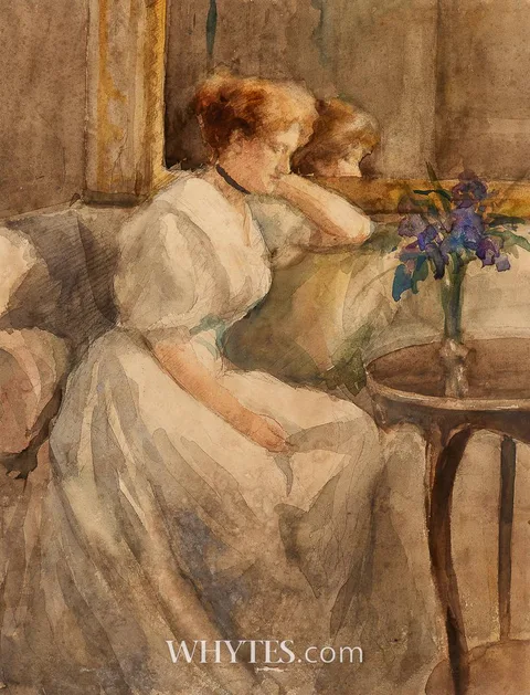 Eva Henrietta Hamilton, PORTRAIT OF THE ARTIST'S SISTER, AMY, c.1904, watercolour